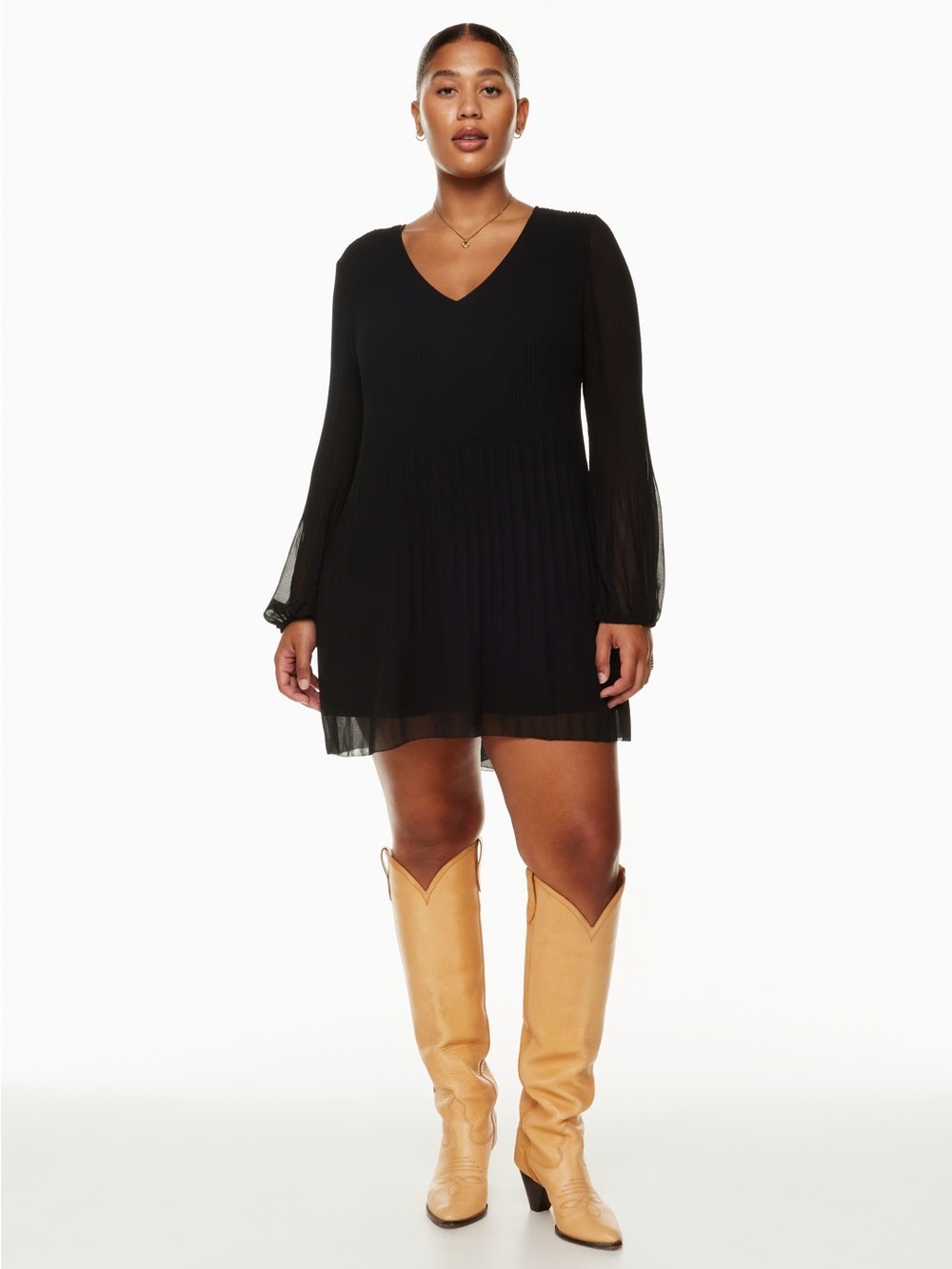 Aritzia Black Daydreamer Dress